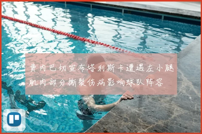 费内巴切宣布塔利斯卡遭遇左小腿肌肉部分撕裂伤病影响球队阵容